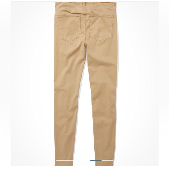 AE High Waisted Jegging Khaki size 8 like new condition - Picture 5 of 7